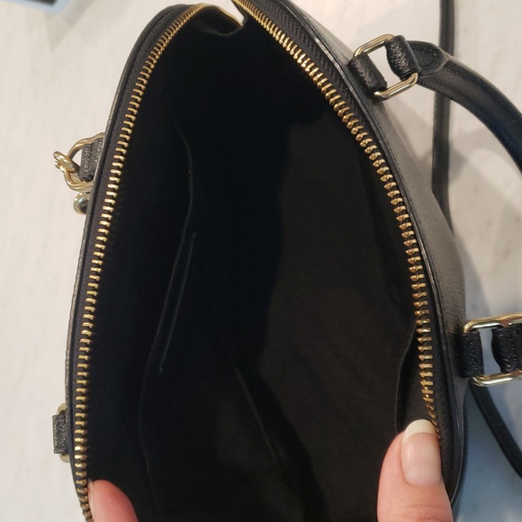 Coach Black Leather Satchel Crossbody Bag Size Small - Picture 5 of 14